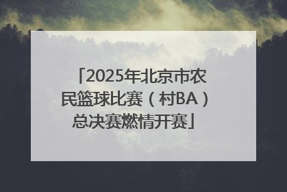 2025年北京市农民篮球比赛（村BA）总决赛燃情开赛