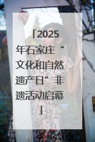 2025年石家庄“文化和自然遗产日”非遗活动启幕