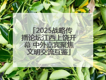 2025战略传播论坛江西上饶开幕 中外嘉宾聚焦文明交流互鉴