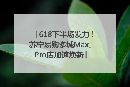 618下半场发力！苏宁易购多城Max、Pro店加速焕新