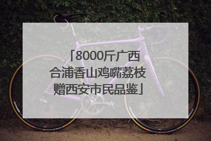 8000斤广西合浦香山鸡嘴荔枝赠西安市民品鉴