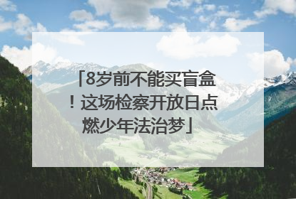 8岁前不能买盲盒！这场检察开放日点燃少年法治梦