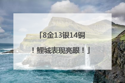 8金13银14铜！鲤城表现亮眼！