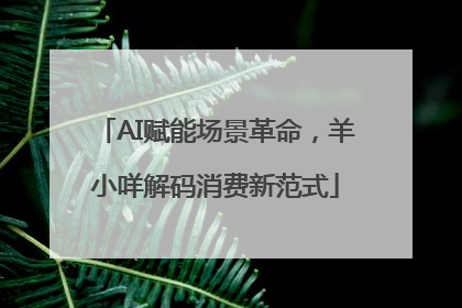 AI赋能场景革命，羊小咩解码消费新范式