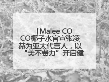 Malee COCO椰子水官宣张凌赫为亚太代言人，以“美不费力”开启健康生活好状态