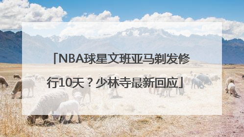 NBA球星文班亚马剃发修行10天？少林寺最新回应