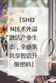SHEIN技术外溢激活产业生态，全链条共享智造升级密码